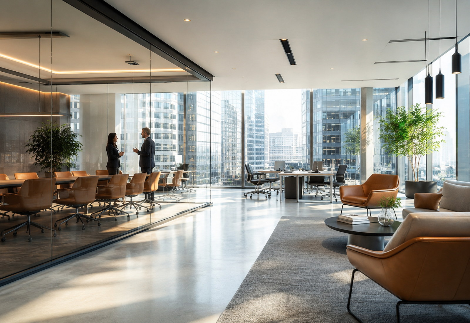 Modern office of a growth-stage company
